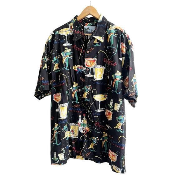 AF/CO Bluewater Men’s Margarita Style Shirt Collared Pocket Jimmy Buffet Vibe XL - Picture 1 of 7